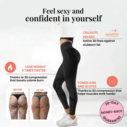 High-Waist Tummy Control & Butt Lifting POWERCELLS™ 3D Metabolic Booster Leggings