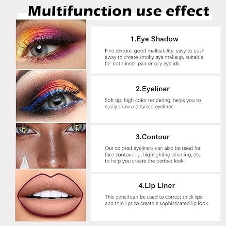 Sparkling Gel Eyeliner Collection – 14 waterproof, pearl & metallic shades to play with. One-stroke intensity, all-day wear.
