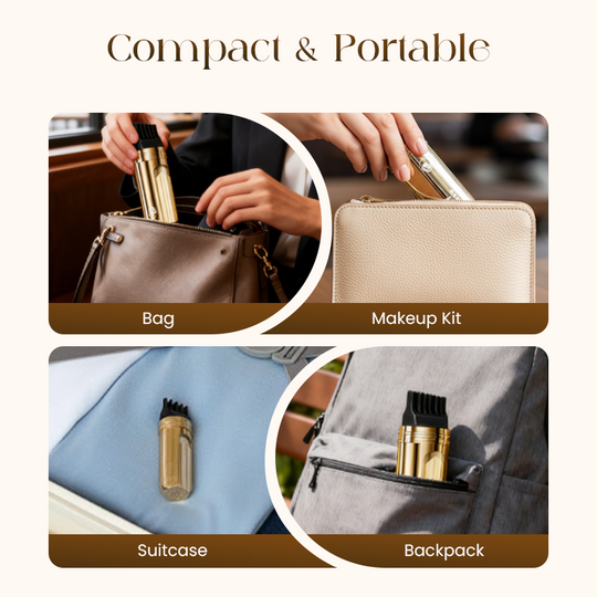 Kaks-ühes mugav juuksevärvi kamm hallidele juustele