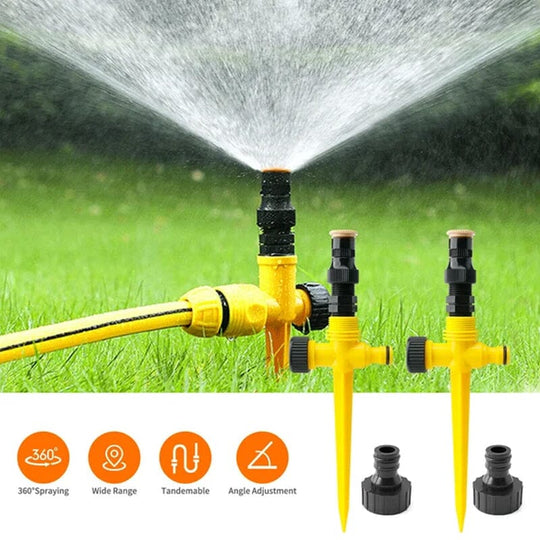 Hot Sale 49% OFF Stainless Steel Rotary Irrigation Tripod Telescopic Support Sprinkler