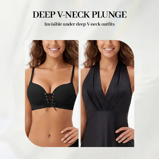 LUCKMEEY Drawstring Push Up Bra for Women
