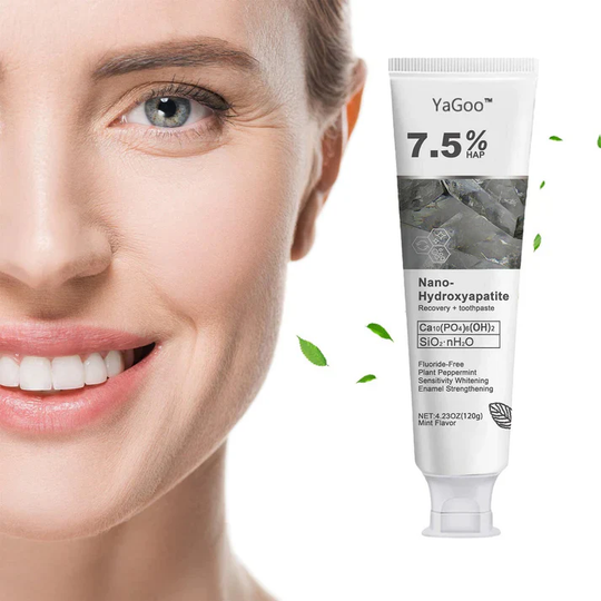 🖤Black Friday Sale:40% OFF🖤YaGoo™ Fluoride-Free Hydroxyapatite Toothpaste – Gentle Whitening & Enamel Strength for Sensitive Teeth