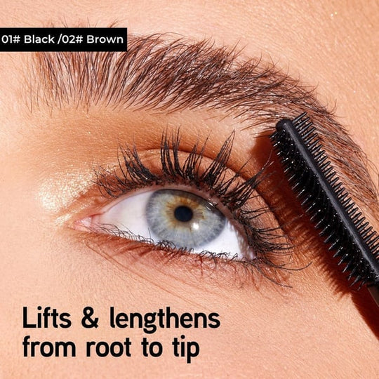 🥳🥳BUY 1 GET 1 FREE:￡8.99!!💞50K+ SOLD!👁️✨✨ Waterproof Fiber Mascara - Intense Length & Curl with Enriched Fibers for Clump-Free Volume All Day 🌟💖💃
