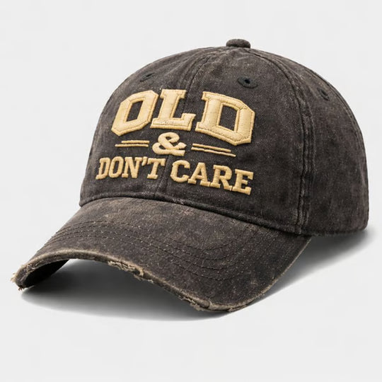 🖤2026 New Year · 40% OFF🖤Vintage Distressed “OLD & DON’T CARE” Cap