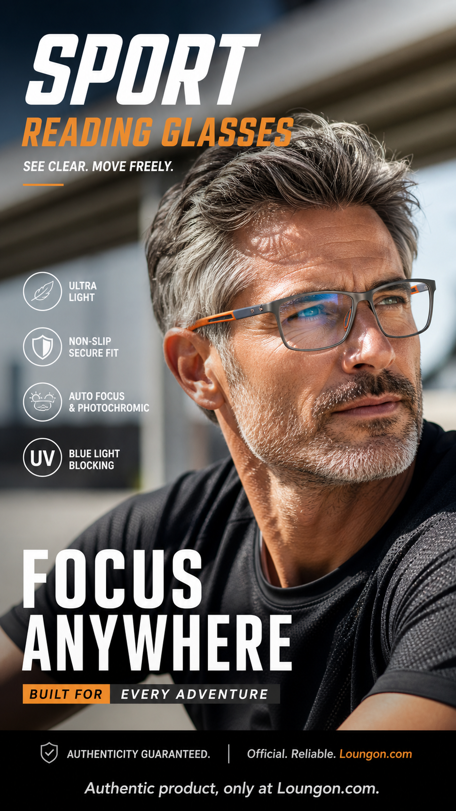 🏆 LIMITED-TIME 50% OFF! ✨Sports Smart Photochromic Progressive Bifocal Glasses