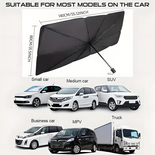 🔥Last Day 56% OFF - 2026 Upgraded Car Windshield Sun Shade Umbrella
