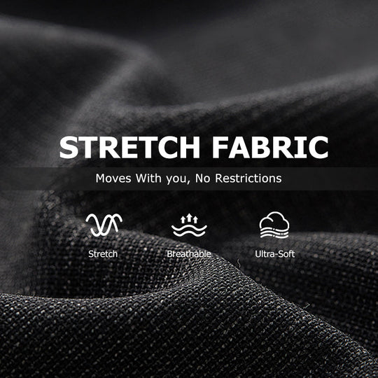 Men’s Casual Slim-Fit Solid Color Pants+Belt ❄️