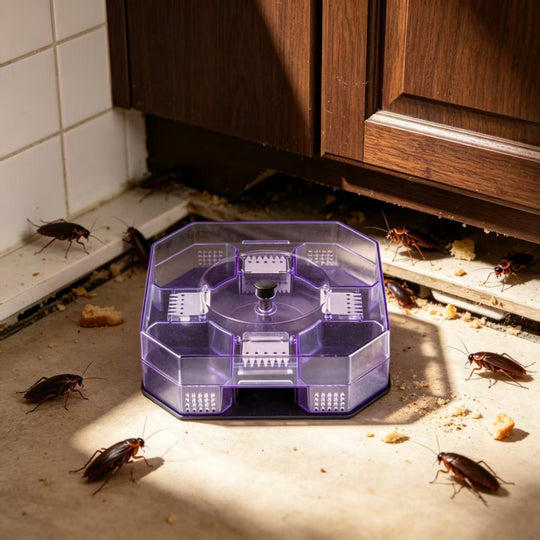 Reusable Effective Roach Trap， Non-Toxic Sticky Cockroach Catcher for Kitchen Home Indoor Pest Control