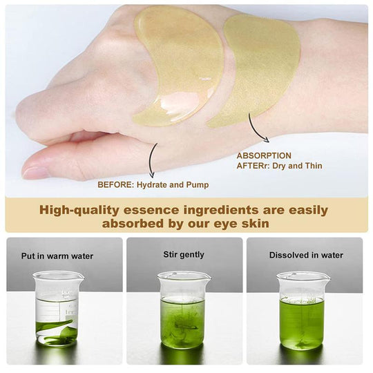 Avocado Moisturizing Collagen Eye bagMask,60pcs/set Under Eye Mask, Eye Care Product for Dark Eye Bags, Skin Care  Gift Moisturizer Hydrating Comfort