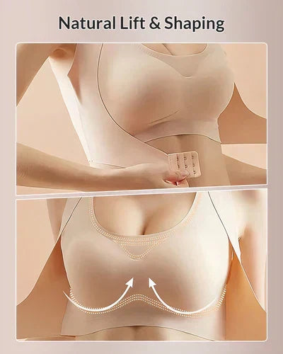 Cross Back Front Closure Wireless Posture Support Bra– All-Day Comfort, Breathable & Summer-Ready