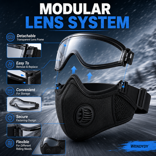 📢📢50% OFF !! ⏰Windproof Anti-UV Motorcycle Mask & Goggles