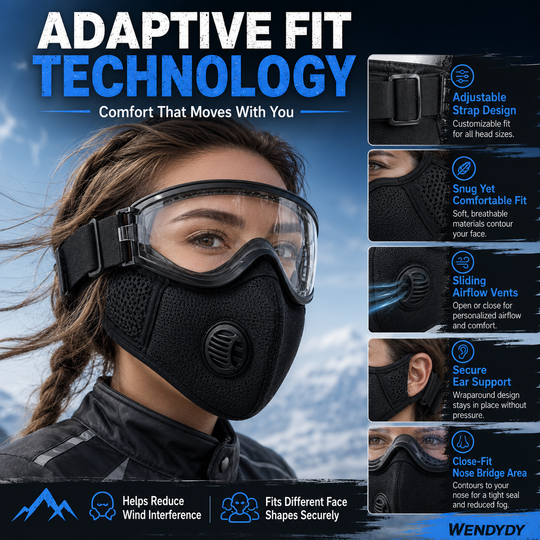 📢📢50% OFF !! ⏰Windproof Anti-UV Motorcycle Mask & Goggles