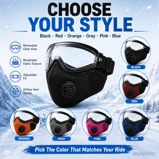 📢📢50% OFF !! ⏰Windproof Anti-UV Motorcycle Mask & Goggles