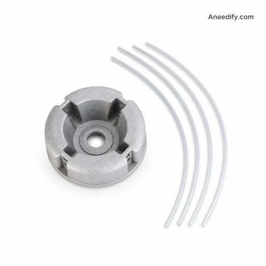 50% OFF NOW!  Aluminum Trimmer Head – 4-Line Cutting & Universal Fit – Heavy-Duty & Easy Line Replacement