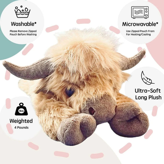 🎁LAST DAY SALE 50% OFF🎁Cute Cartoon Highland Cow Stuffed Toy