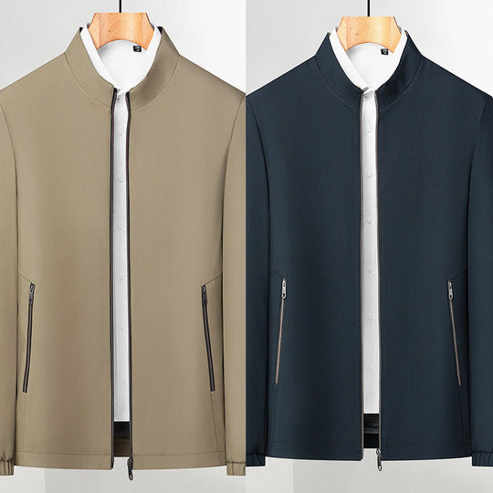 🔥Hot Sale 50% OFF🔥👑Fliwos® Men's Standing Collar Zipper Casual Jacket