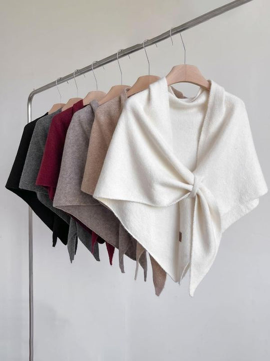 Last Day Promotion - 40% OFF💖Women's Solid-Color Cashmere Scarf, Your Everyday Touch of Elegance!🍂