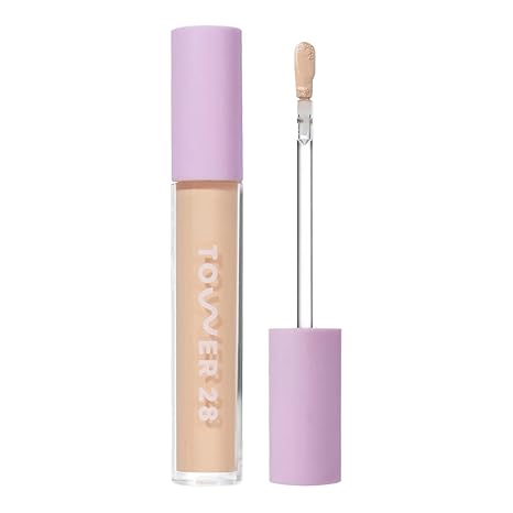 💜Tower 28 Swipe Serum Concealer 💜- Hydrating Medium-Full Coverage Concealer + Under Eye Brightener - Skin Care Infused Makeup with Hyaluronic Acid + Soothing Centella - 2.0 Fair/Neutral Cool (0.22 oz)