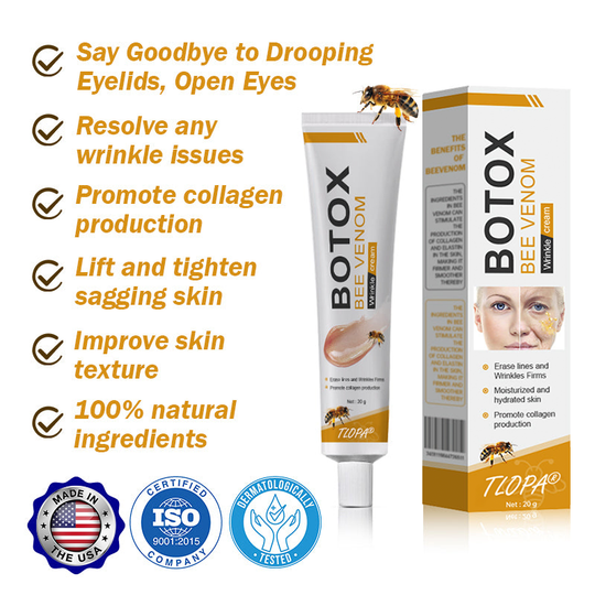 🖤Black Friday Sale:50% OFF🖤🧑‍⚕️TLOPA® Botox Bee Venom Wrinkle Removal Cream🔥