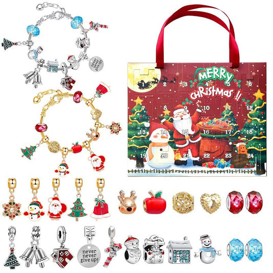 🎅Early Xmas Sale 49% OFF💥DIY 24 Days Christmas Countdown Calendar Bracelets Set