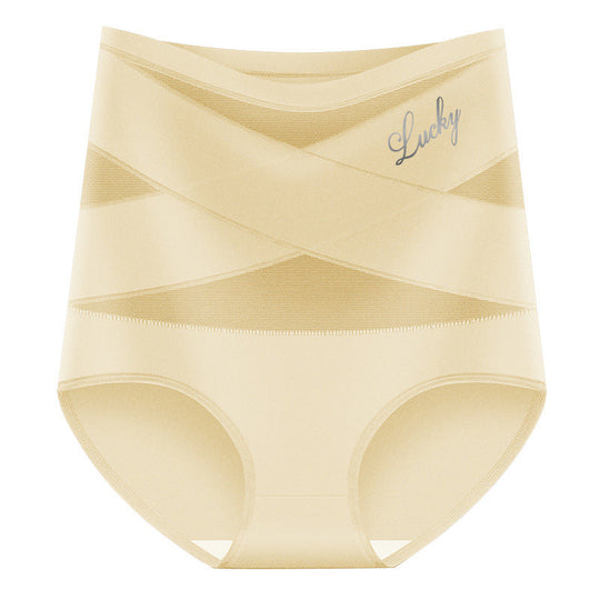 🌸Buy 1 Get 3 Packs✨Plus-Size High-Waist Cross Tummy Control Panties