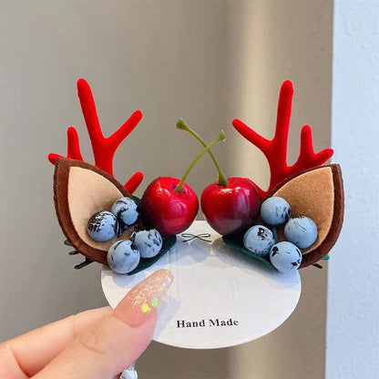 🎅🎄Christmas idea- 49% OFF🎁 Reindeer Antlers Xmas Hair Clip