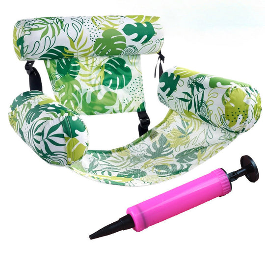 🏊Free Air Pump Included! 💺 Inflatable Floating Chair – Comfortable, Stable & Perfect for Relaxing on the Water 🌊