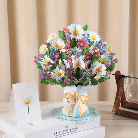 🏆75K+ SOLD! 🌼Forever-Blooming 3D Flower Pop-Up Card– Personalized Love Message & Everlasting Bloom