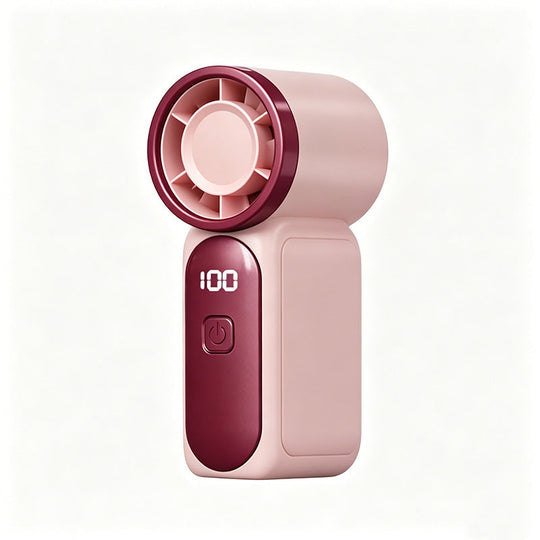 Mini Handheld Fan with LED Display|  6 speeds, 10.7 hours of cool| Weighs nothing – goes anywhere