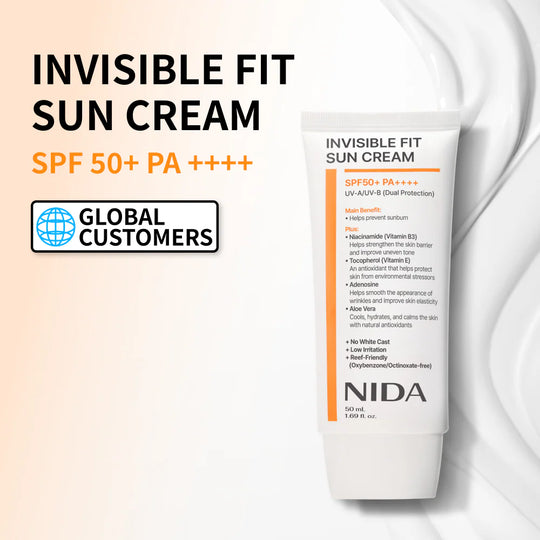 NIDA Invisible Fit Sun Cream for Face & Body (Global)