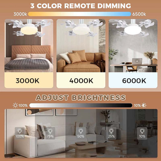 🌀30% OFF NOW! 💡Ceiling Fan with E27 Socket – Silent 2-in-1 LED Fan with Remote Control – Cool & Light in One 🏠