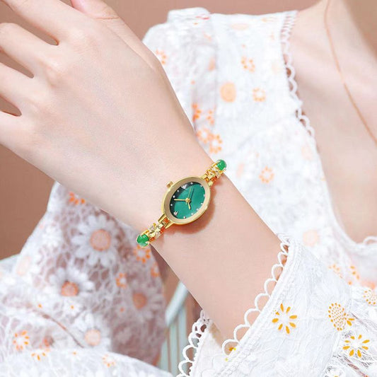 ⌚Women’s Elegant Jade Bracelet Watch