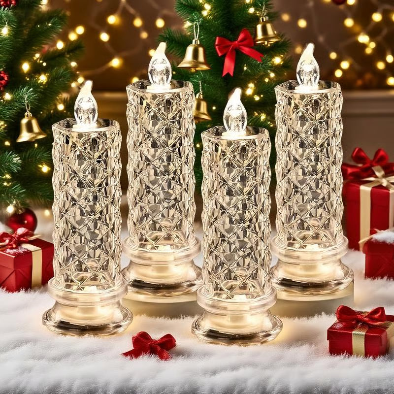 🎁LED Crystal Candle Lights- Romantic Tabletop Night Lights