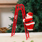 🎄Christmas Promotion 🎁Electric Fireplace Climbing Santa Claus Musical Toys