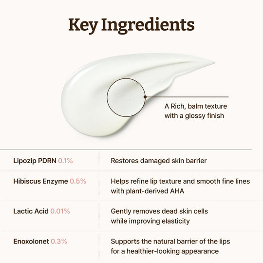 Dr. Reju-All Advanced PDRN - Rejuvenating Lip Serum - Moisturizing Lip Balm with Lipozip PDRN for Glossy, Dewy Lips - Gentle Exfoliating & Smoothing Lip Moisturizer - Hibiscus & Lactic Acid - 0.3 fl oz