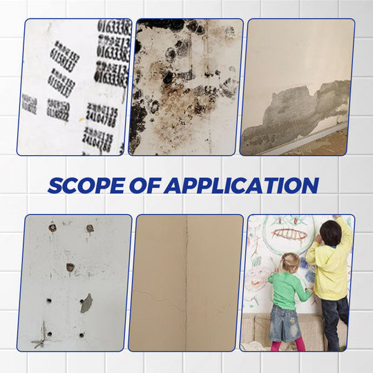 🛠️ Waterproof and mould-resistant wall repair putty💧free brush! 🖌️ ✨ Quick and clean home wall repairs! 🏡