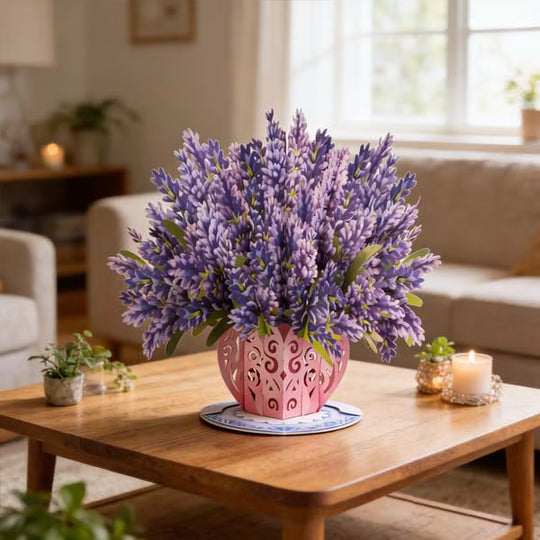 🏆75K+ SOLD! 🌼Forever-Blooming 3D Flower Pop-Up Card– Personalized Love Message & Everlasting Bloom