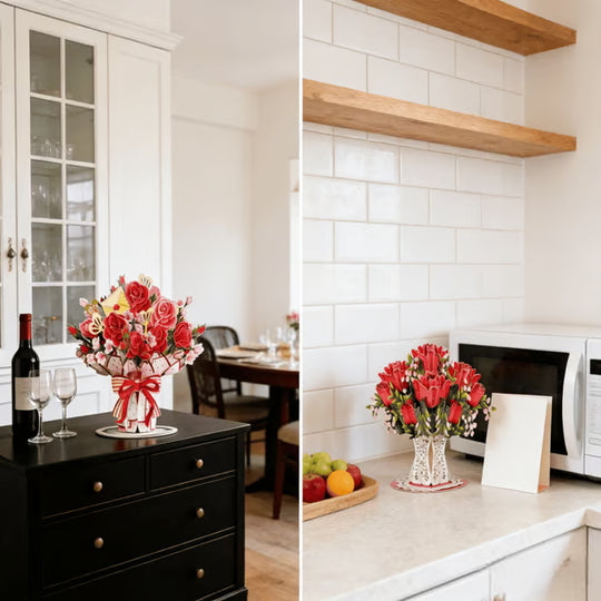 🏆75K+ SOLD! 🌼Forever-Blooming 3D Flower Pop-Up Card– Personalized Love Message & Everlasting Bloom