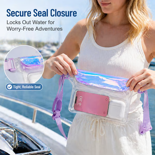 🌊 Clear Waterproof Fanny Pack Secure, and Ready for All Your Water Activities