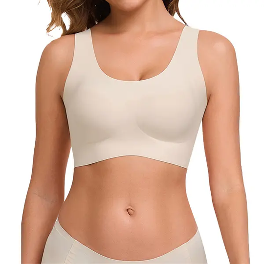 ubras Seamless Bras for Women Full Coverage Wireless Bralette Widen Straps Side Comfortable Breathable