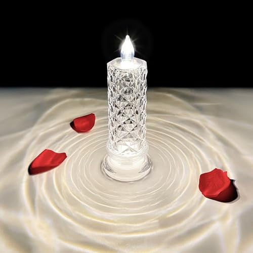 🎁LED Crystal Candle Lights- Romantic Tabletop Night Lights