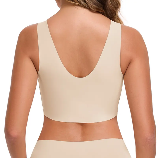 ubras Seamless Bras for Women Full Coverage Wireless Bralette Widen Straps Side Comfortable Breathable