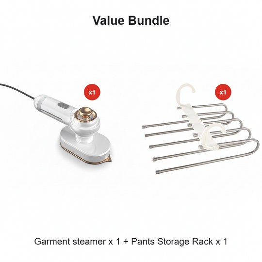 2026 HOT SALE🏆Steam Iron & Steamer 2-in-1 – Kills 99.99% mites & bacteria. 5s preheat, 150ml tank. Ceramic plate, even heat. Safe for silk to cotton. Your fabric care essential.