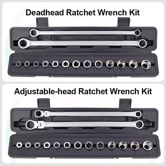✨New Arrival✨15pcs Adjustable Ratchet Wrench Kit