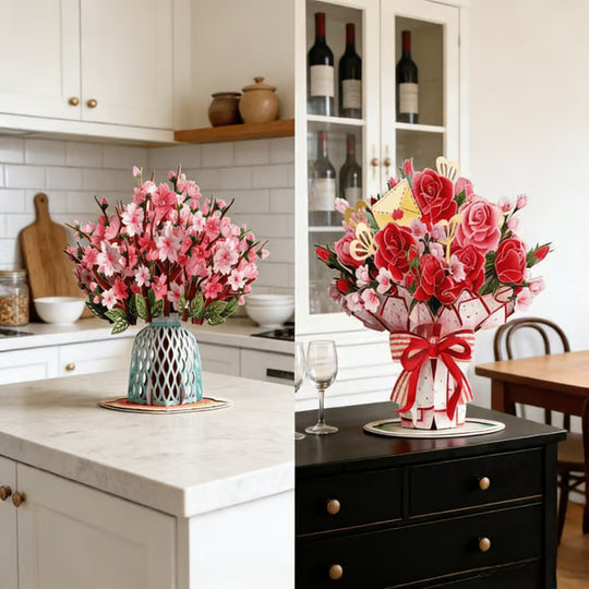 🏆75K+ SOLD! 🌼Forever-Blooming 3D Flower Pop-Up Card– Personalized Love Message & Everlasting Bloom