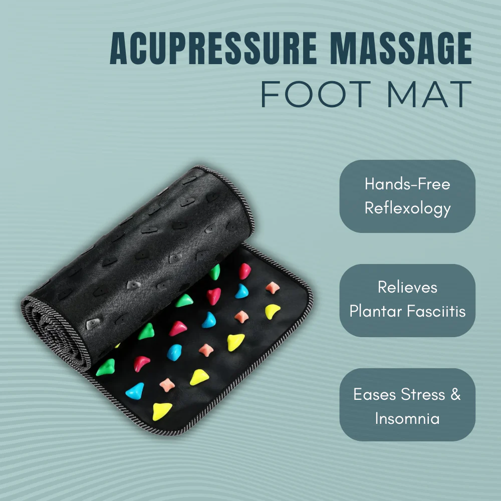 Comfortable Acupressure Foot Massage Mat for Relaxation