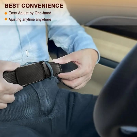 🔥🎁Last Day Promotion 50%OFF💕Leather Ratchet Belt With Adjustable Buckle