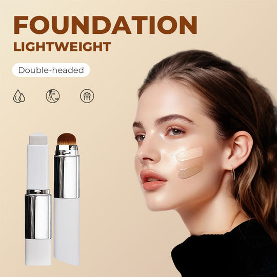 🎉BUY 1 GET 1 FREE🎉[OFFICIAL PRODUCT] Cover Cream Stick V w/ Detachable Brush - Korean Skin Care Color-Changing Foundation Stick with Collagen Capsules