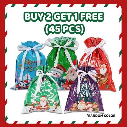 🎁Beg hadiah Krismas dengan tali serut