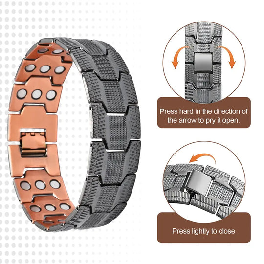 Limited-time offer - Copper Magnetic Bracelet- Relieve Fatigue And Promote Blood Circulation